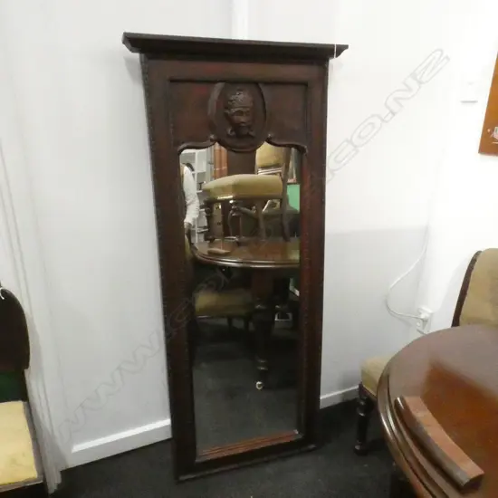 LG WOODEN FRAMED BUDDAH MIRROR 680 X 1520MM