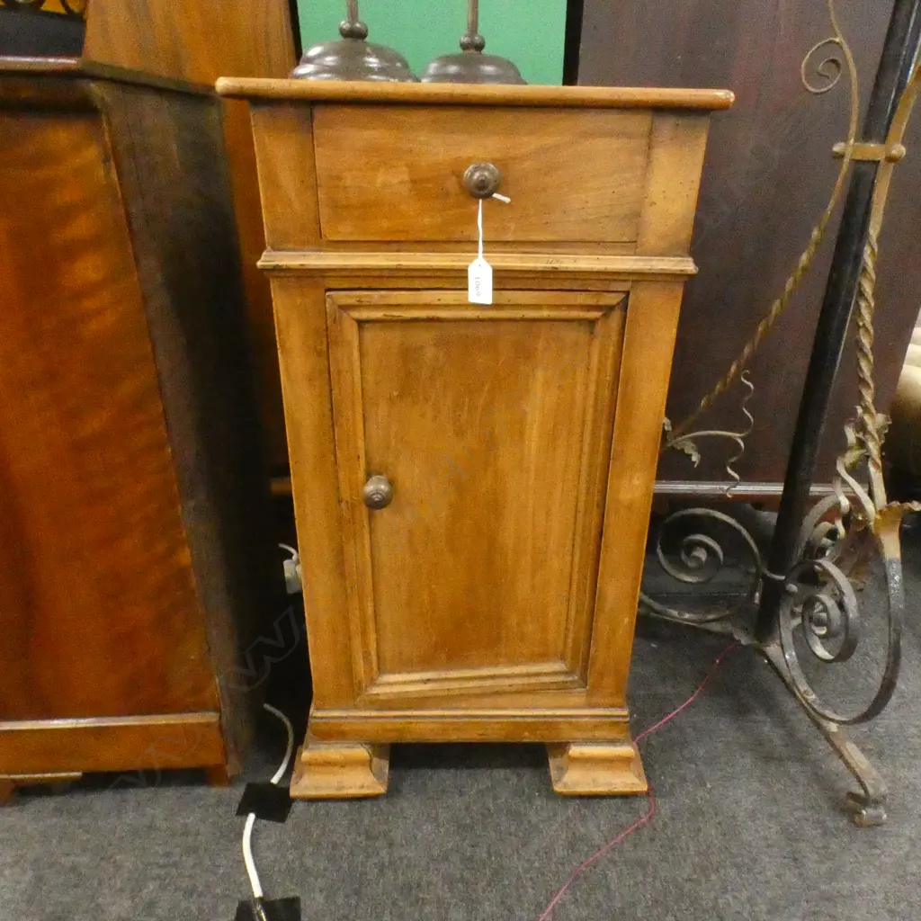 EUROPEAN BEECH BEDSIDE CABINET... Image 1++
