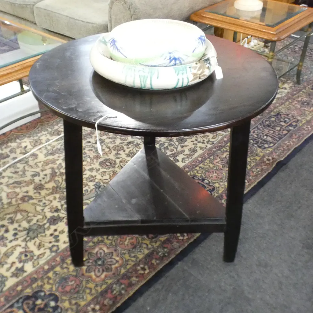 REPRODUCTION CIRCULAR CRICKET TABLE. Dia.720mm, H.700mm Image 1++
