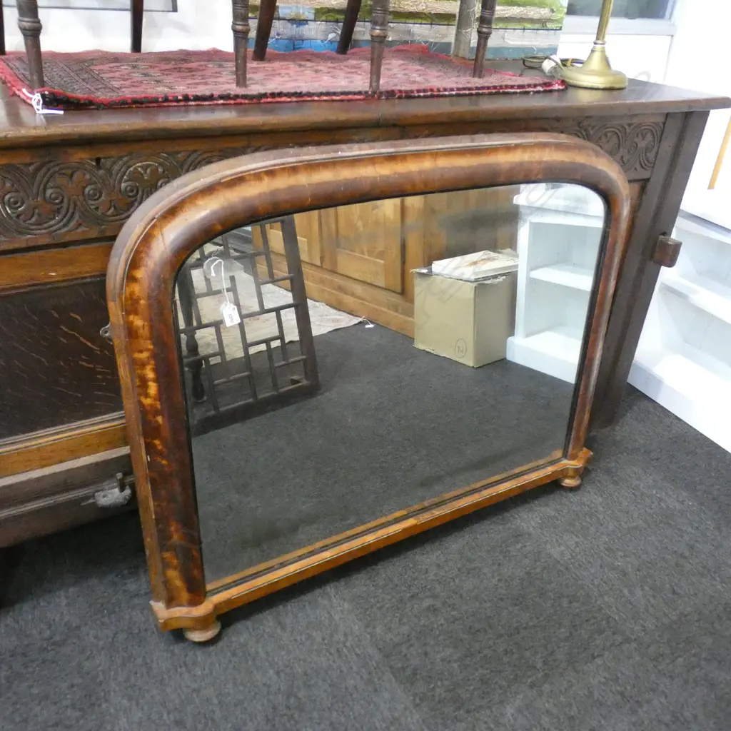 LARGE VICTORIAN OVER MANTLE MIRROR 870x1170 EX HIGHWIC HOUSE Image 1++