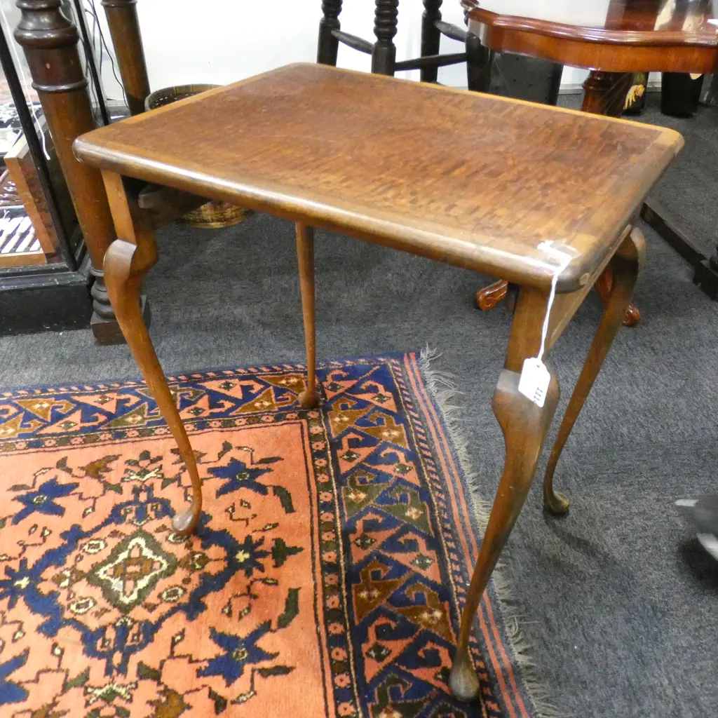 SM QUEEN ANNE SIDE TABLE - CABRIOLET LEGS L480 H 550MM Image 1++