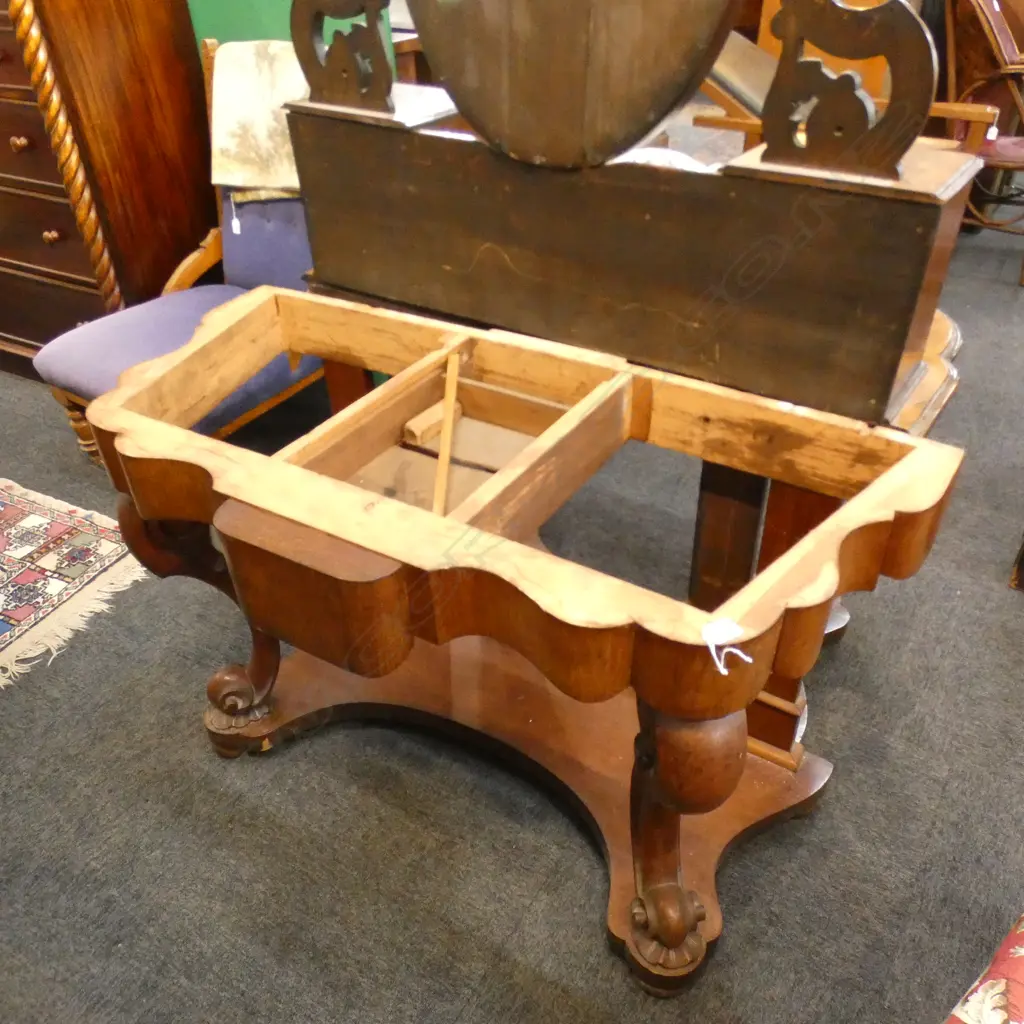 VICTORIAN  CONSOLE TABLE EX HIGHWIC HOUSE AF...  no marble top Image 1++