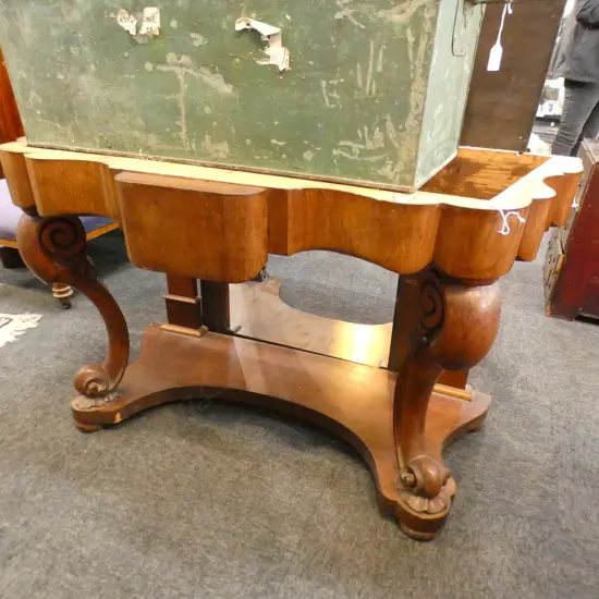 VICTORIAN  CONSOLE TABLE EX HIGHWIC HOUSE AF...  no marble top