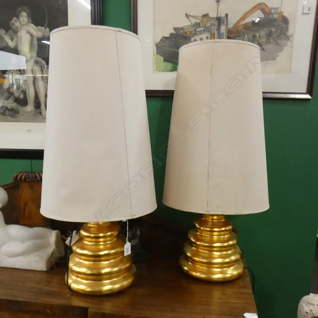 PR CONTEMPORARY GOLD LAMPS BY MERITALIA H.750mm Image 1++