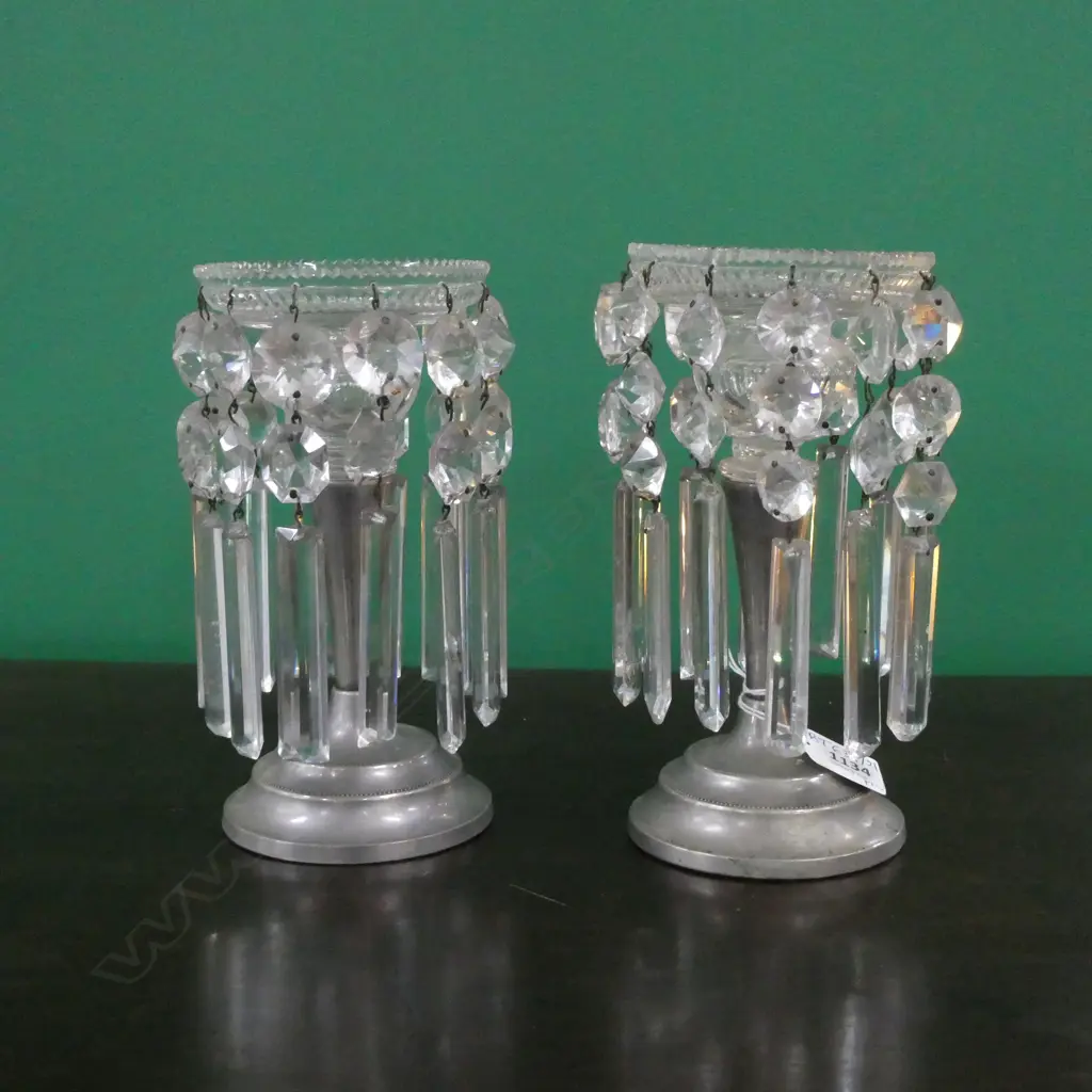PR VINTAGE EP & CRYSTAL LUSTRES H.205mm Image 1++