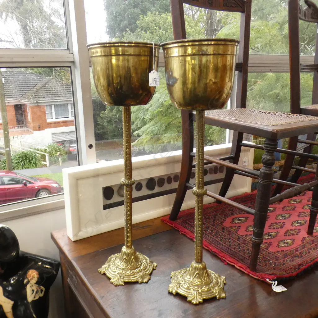PR BRASS PLANT STANDS H 640MM Image 1++
