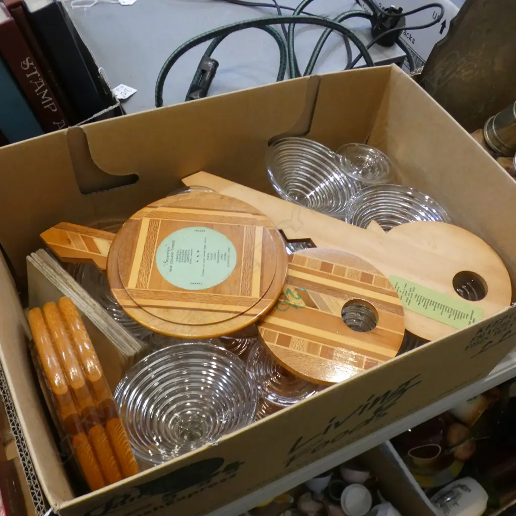 BOX LOT ANCHOR HOCKING MANHATTAN WARE COCKTAIL GLASSES, MAP, SOVEREIGN WARE Image 1++
