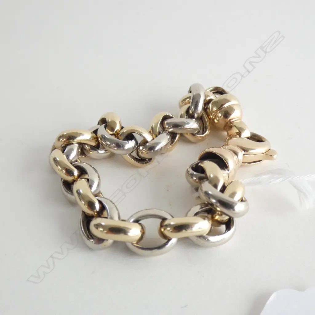 9CT GOLD CHAIN BRACELET 17.48gm Image 1++