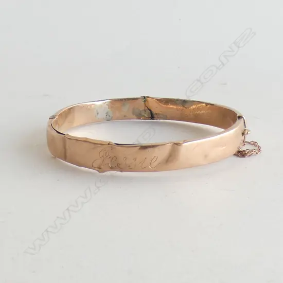 ANTIQUE 9CT BANGLE AF 8.3 GRAMS