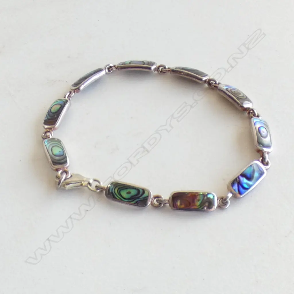 SILVER & PAUA BRACELET Image 1++