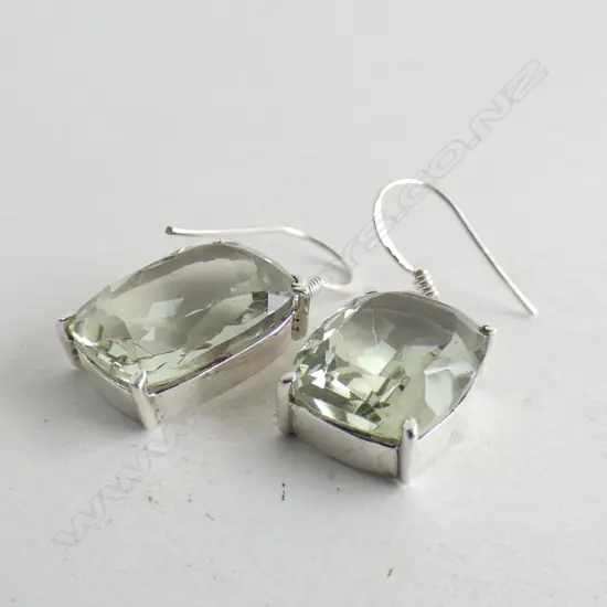 PR STG & GREEN AMETHYST EARRINGS