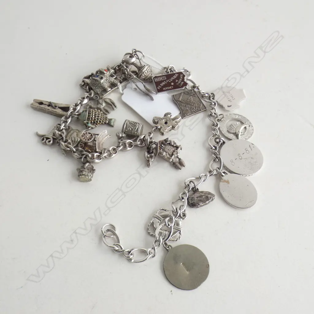 2 925 SILVER CHARM BRACELETS 71 GRAMS Image 1++