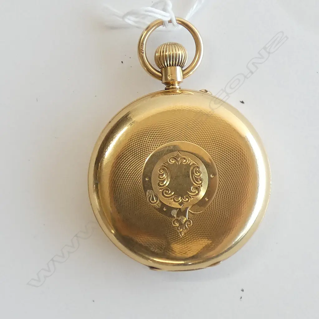 18ct GOLD ROTHERHAMS FULL HUNTER POCKET WATCH 81gms. Dia.46mm Image 1++