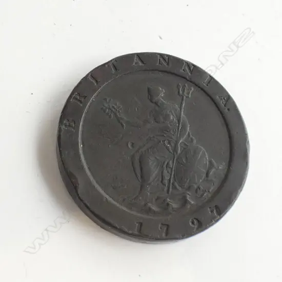 GEORGE III COPPER 'CARTWHEEL' 2 PENCE COIN 1797. 56.3gm