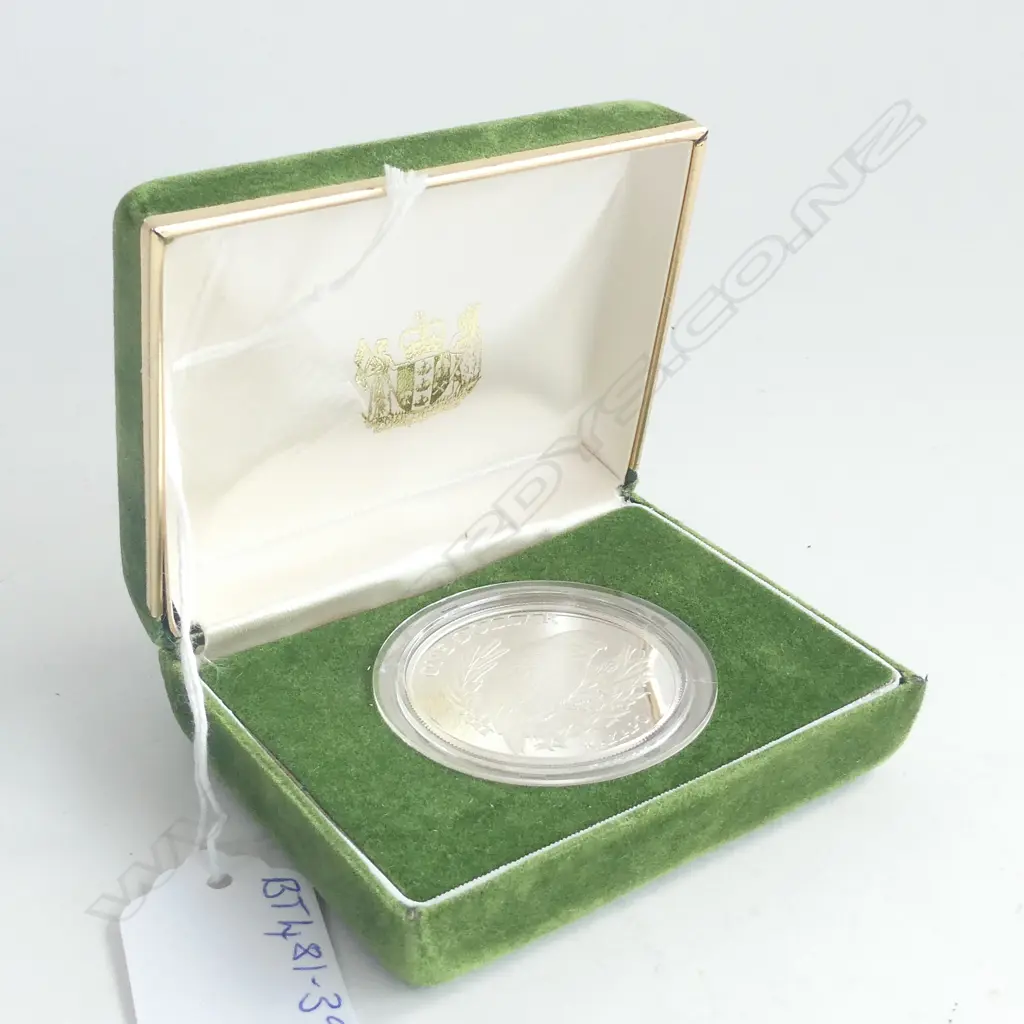 NZ 1986 PROOF SILVER DOLLAR COIN Image 1++