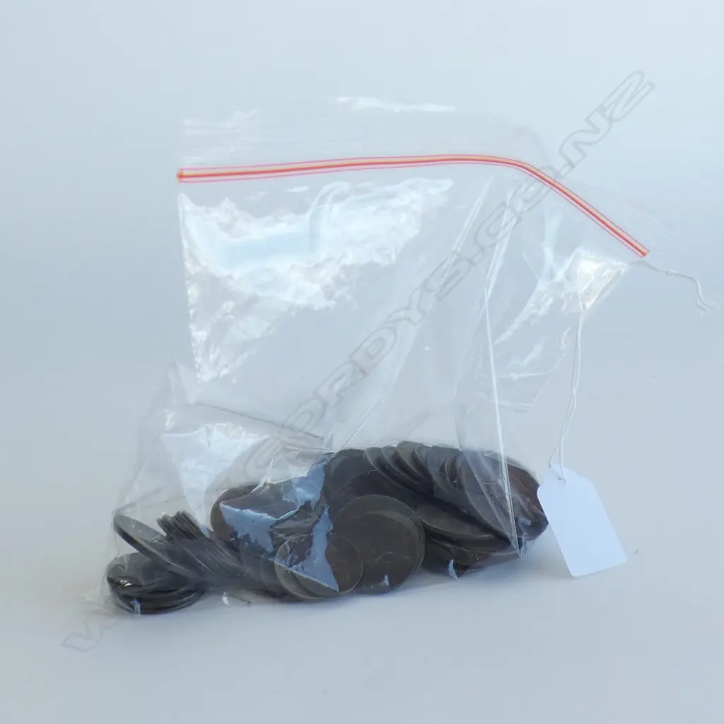 BAG OF ASST. ANTIQUE COINS; LATE 18thC ONWARDS Image 1++