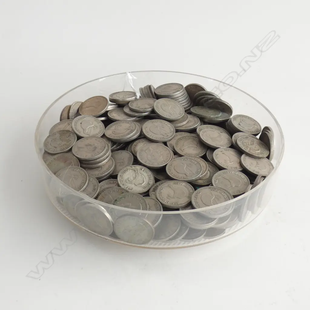 3.3 KG NZ FLORIN COINS Image 1++