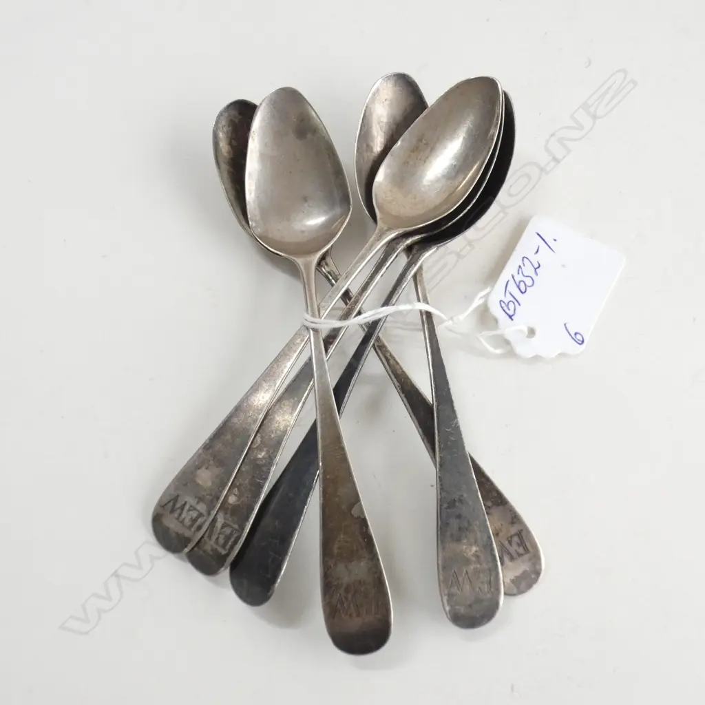 SET 6 GEO.III TEASPOONS NEWCASTLE C1810 BY Dorothy Langlands 70gms Image 1++