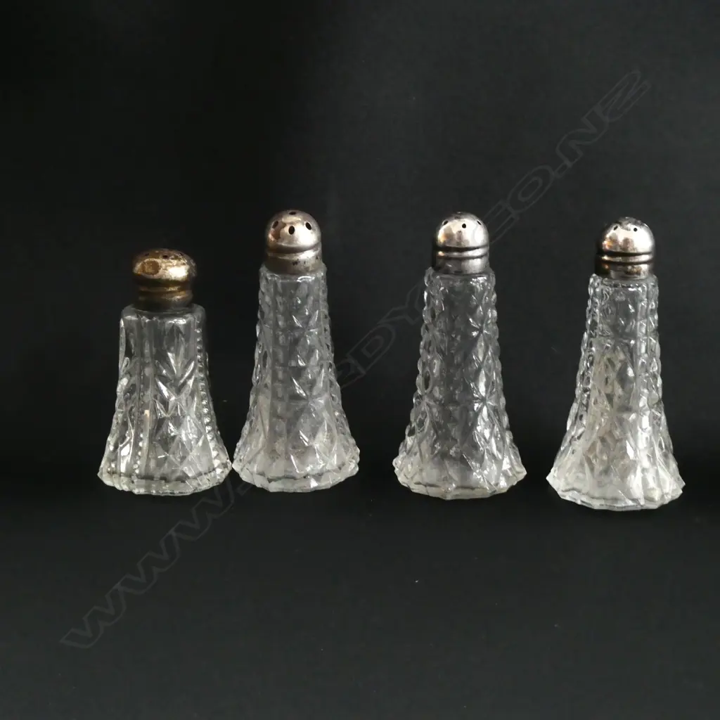 4 EDW SILVER TOPPED PEPPERETTES Tallest 65mm Image 1++