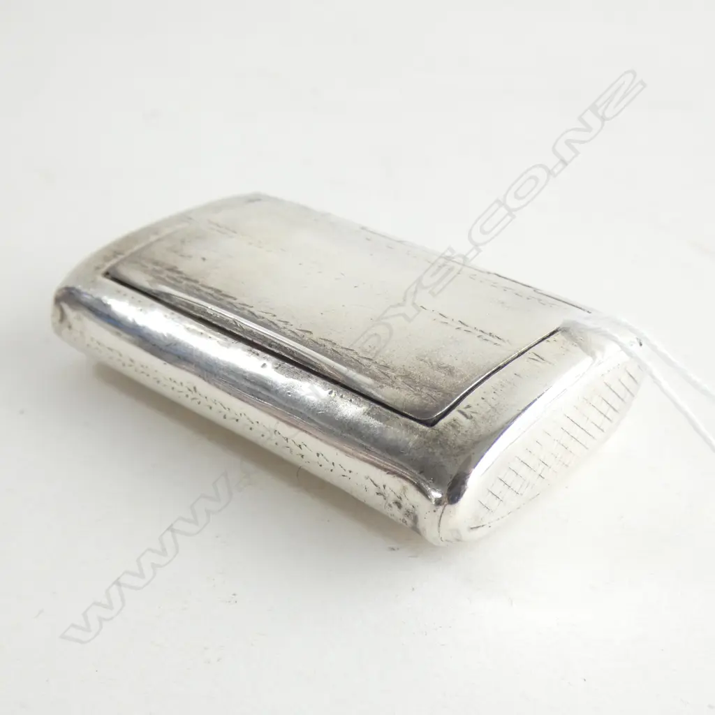GEORGIAN STG SILVER SNUFF BOX LONDON 1803  Image 1++