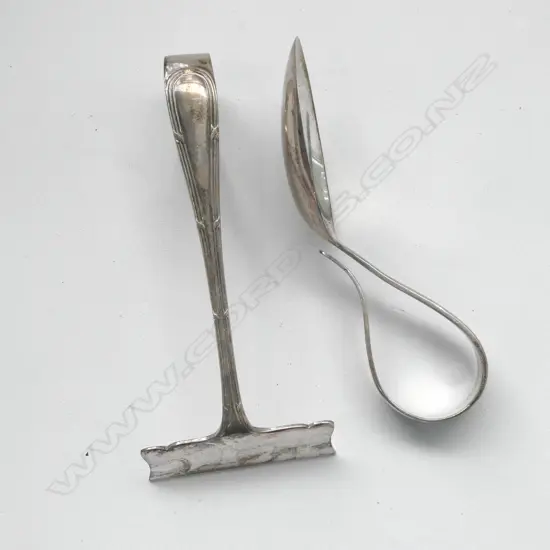 BOXED STERLING SILVER BABY PUSHER AND SPOON