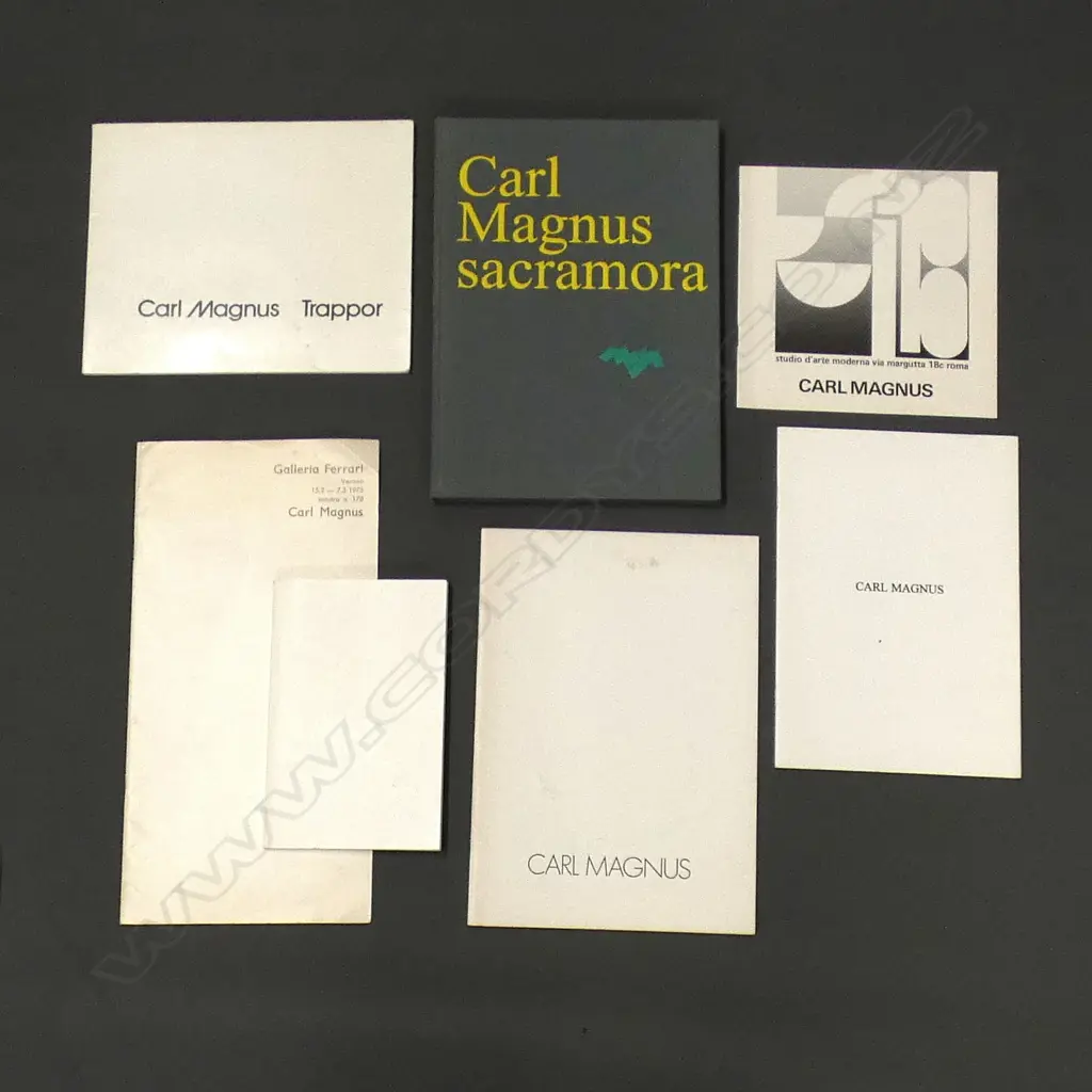 2 X CARL MAGNUS DRAWING-WATERCOLOUR-GOUACHE  ARTWORKS AND ASSOCIATED BOOKS ETC Image 1++