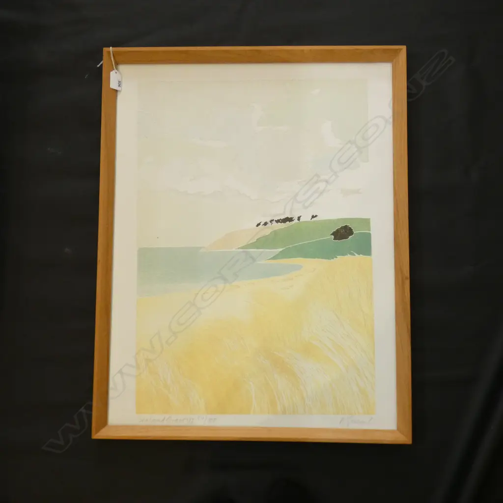 SIGNED ETCHING 'SEALAND GRASS III' 57/100 600x410mm Image 1++
