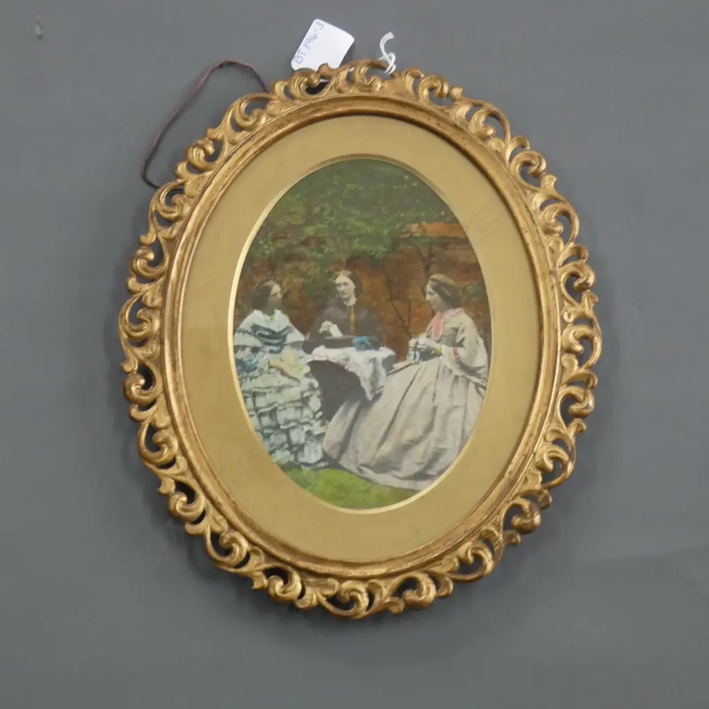 HAND COLOURED PHOTO IN GILT FRAME  295 X 345MM (INCL FRAME) Image 1++