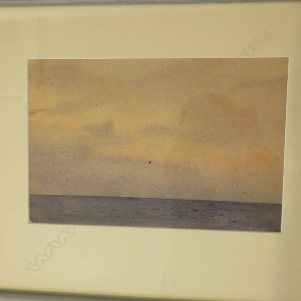 JOHN WEEKS - EARLY SEASCAPE W/C - SIGNED 165 x 250MM Image 1++