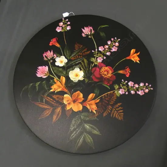 STILL LIFE PRINT ON CANVAS 800MM DIAMETER