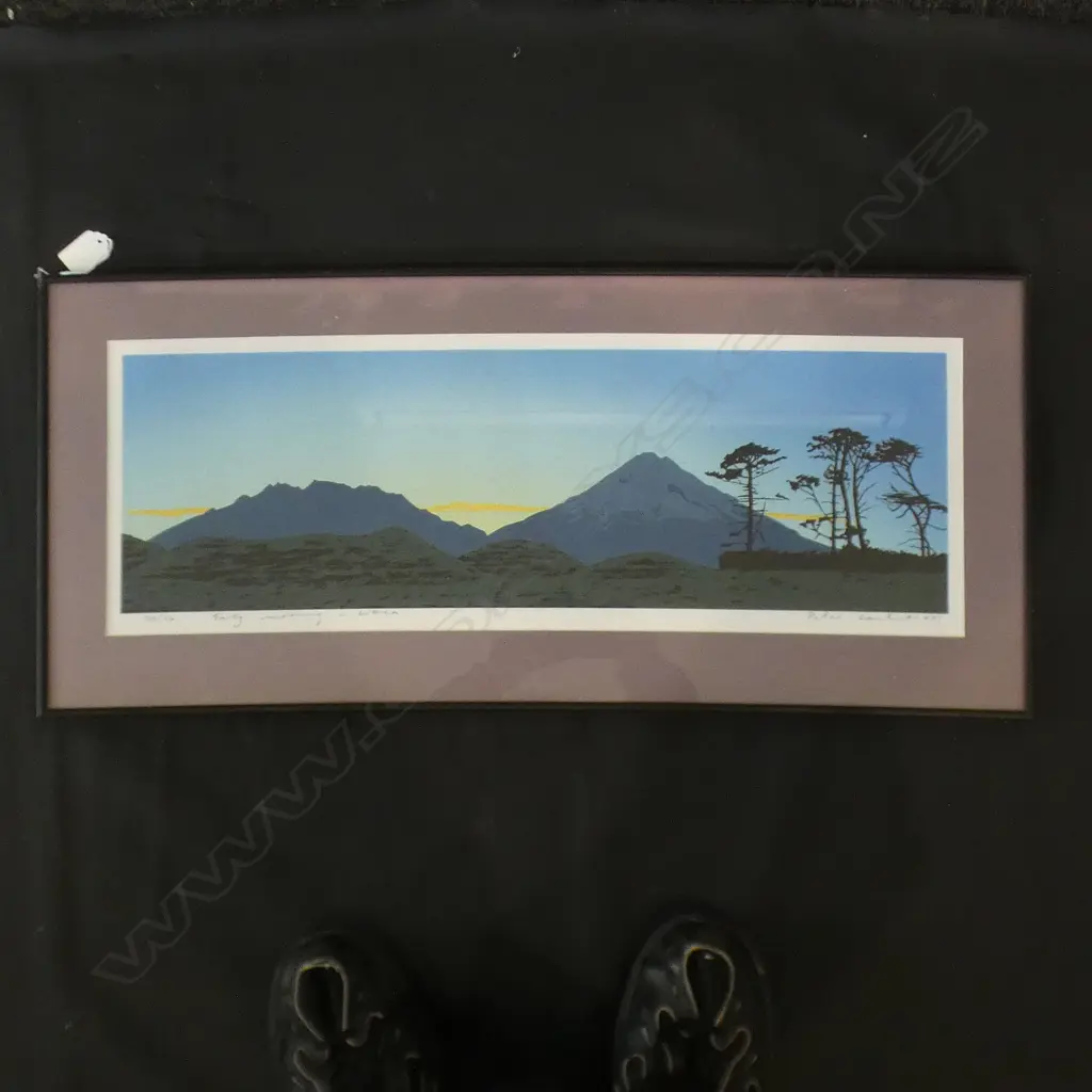 PETER LAMBERT PRINT 'EARLY MORNING' SIGNED & DATED 1985 190x595mm 20/26  Image 1++
