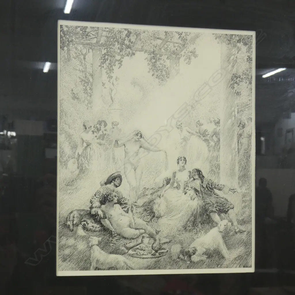 NORMAN LINDSAY PRINT 172/500 SYDNEY 1924 280x230mm Image 1++
