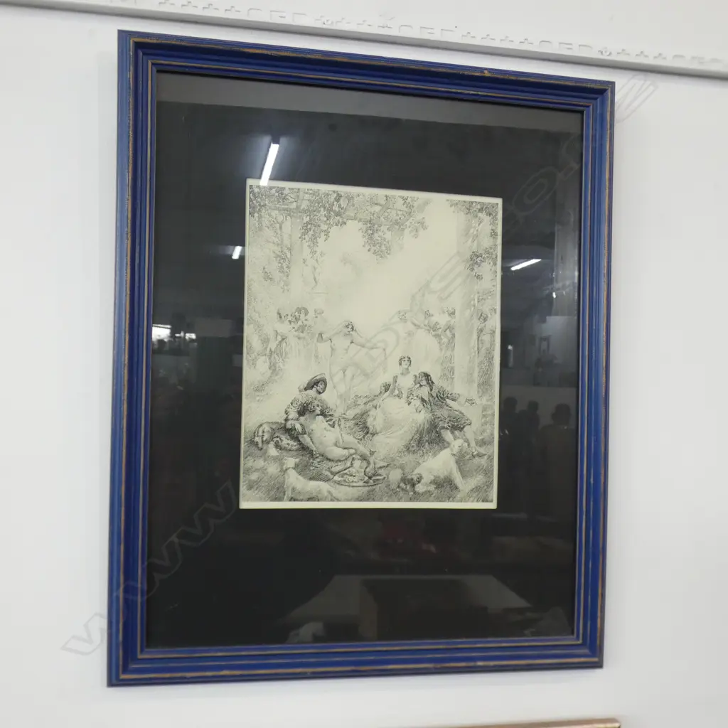 NORMAN LINDSAY PRINT 172/500 SYDNEY 1924 280x230mm Image 1++