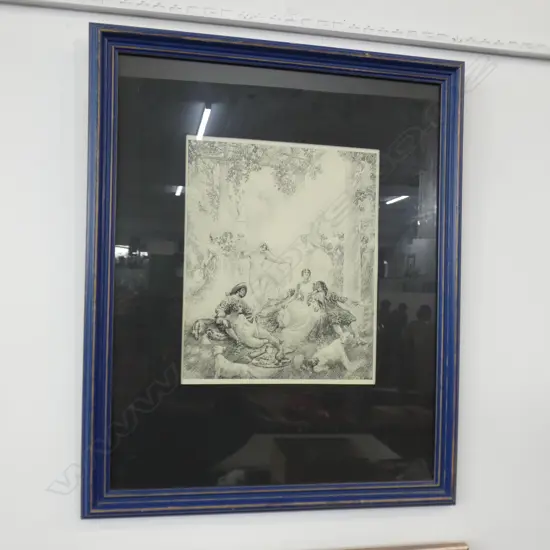 NORMAN LINDSAY PRINT 172/500 SYDNEY 1924 280x230mm