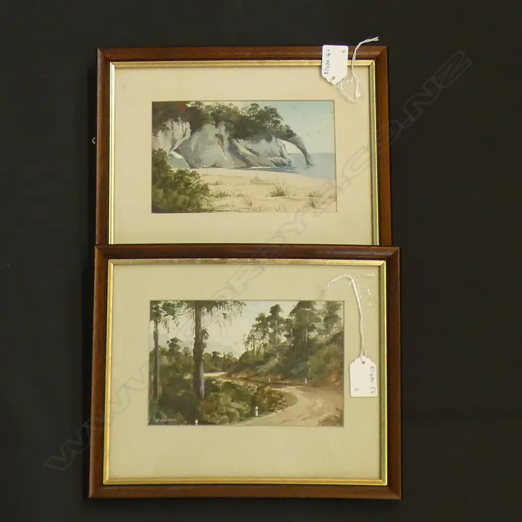 RENA SWIFT, 2 SMALL WATERCOLOURS Image 1++