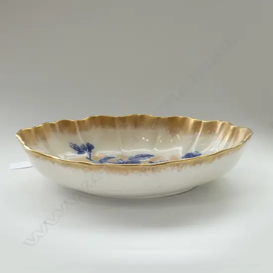 ROYAL DOULTON BLUE IRIS BOWL L.295mm