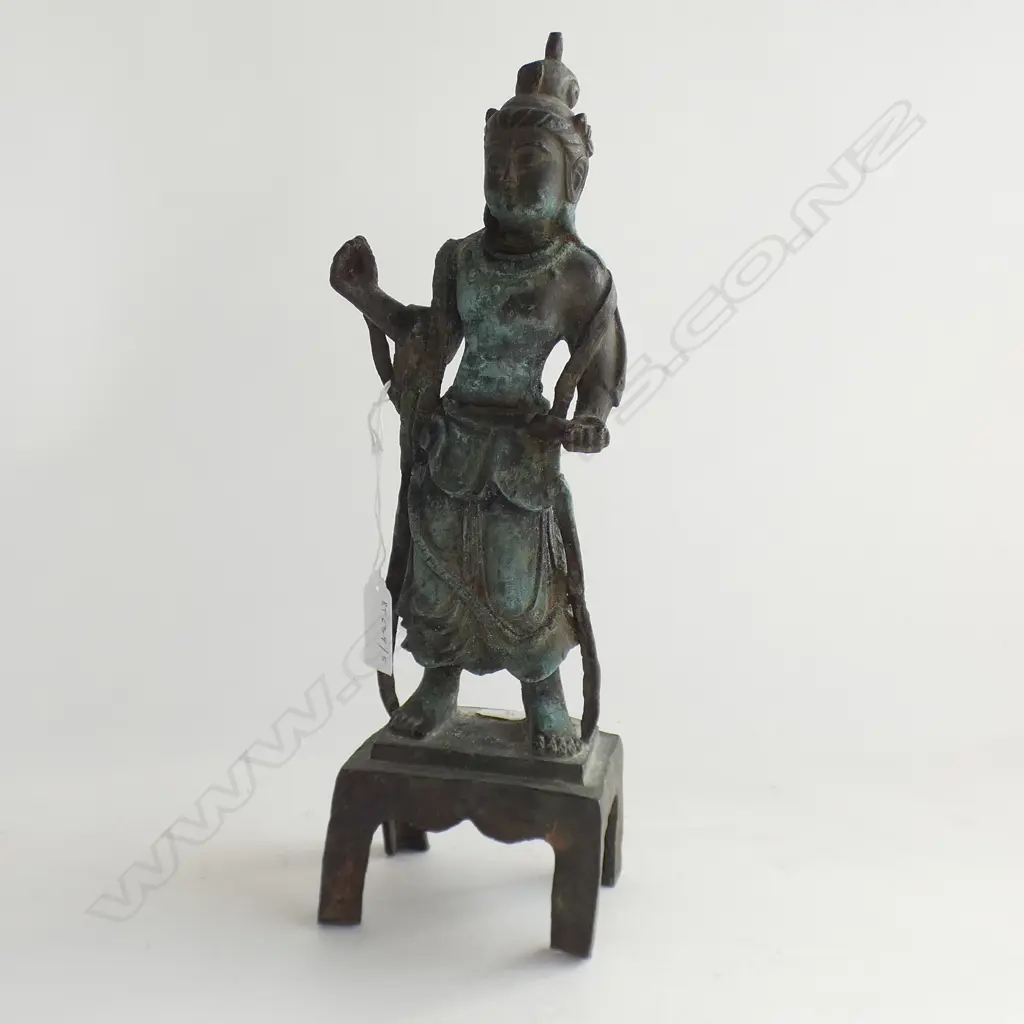 CAST BRONZE STATUE, STANDING KUAN YIN Image 1++