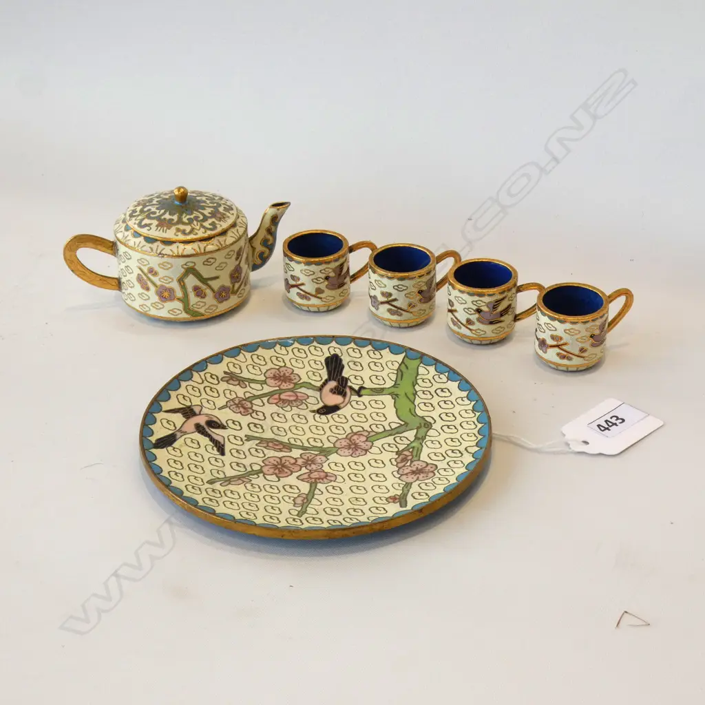 CLOISONNE TEASET  Image 1++
