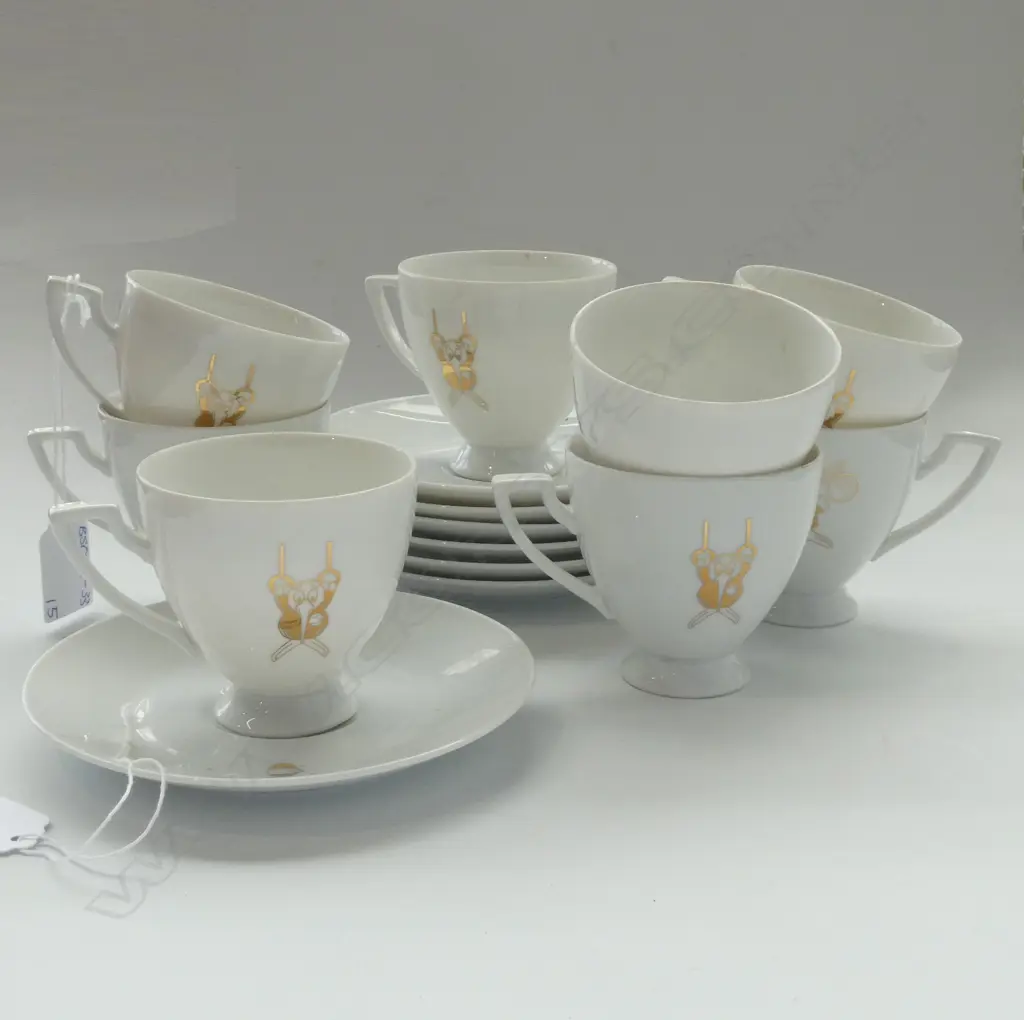1990 COMMONWEALTH GAMES CUPS & SAUCERS; 8 CUPS & 7 SAUCERS Image 1++