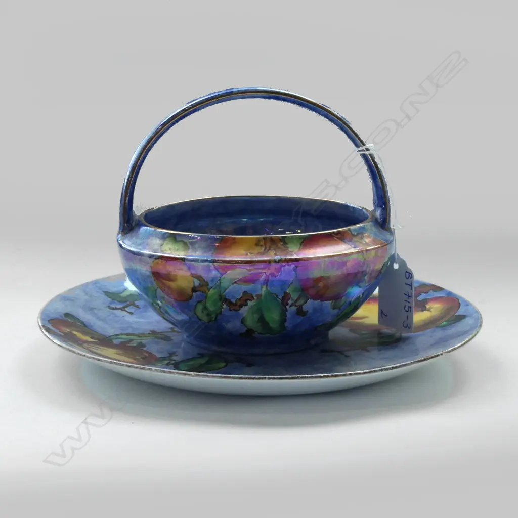 2 GRIMWADES BYZANTA WARE BASKET DISH & PLATE (DIA 205MM) Image 1++