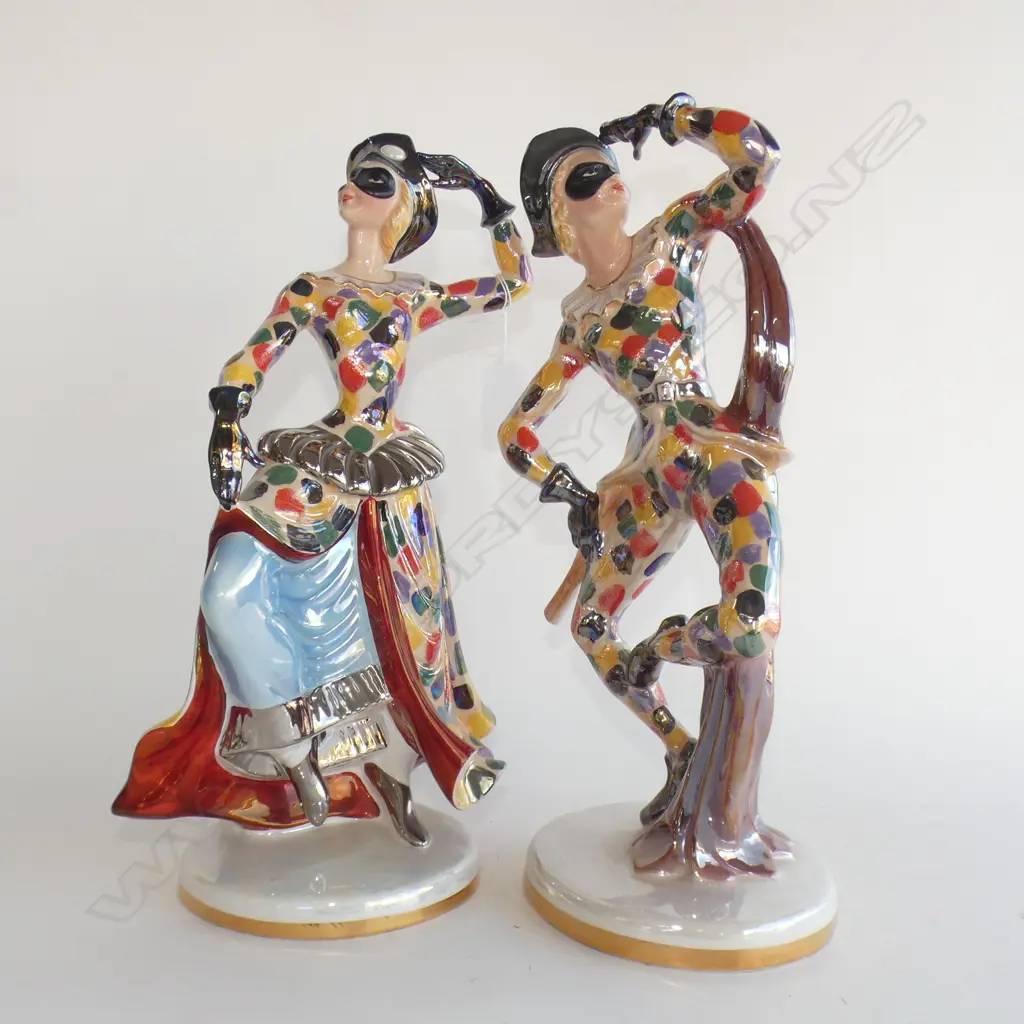PR ITALIAN LUSTRE JESTER FIGURES H.410mm Image 1++