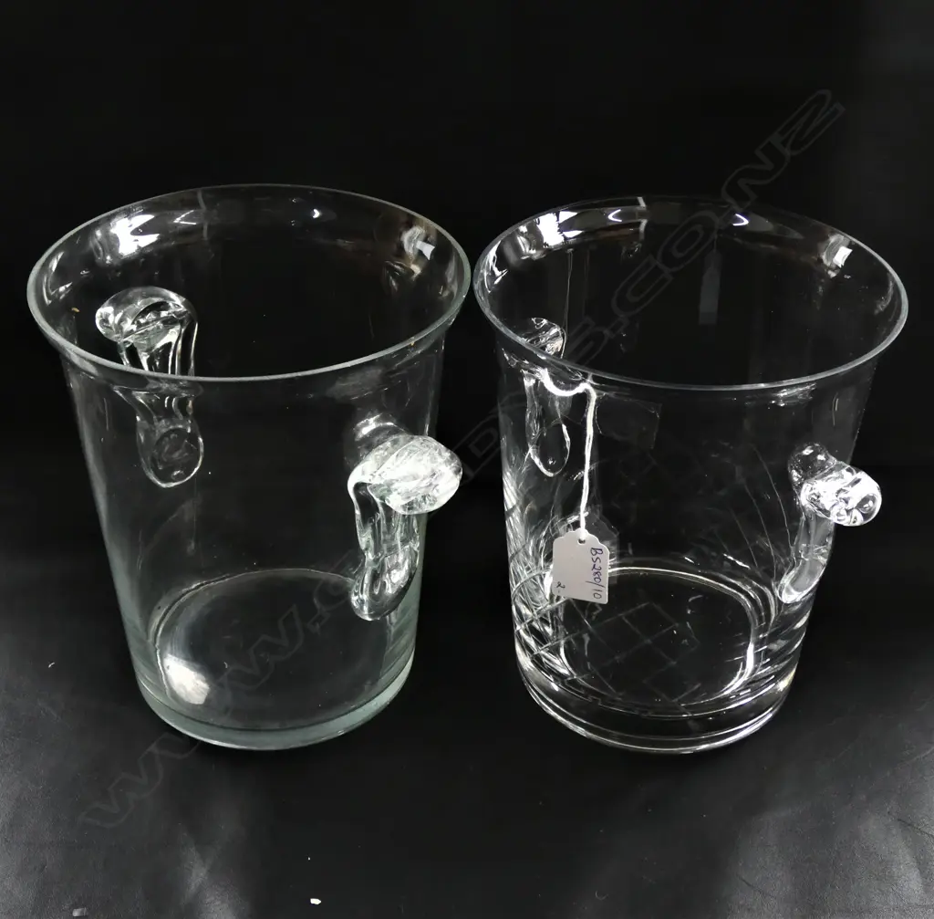2 CRYSTAL CHAMPAGNE BUCKETS H.210mm Image 1++