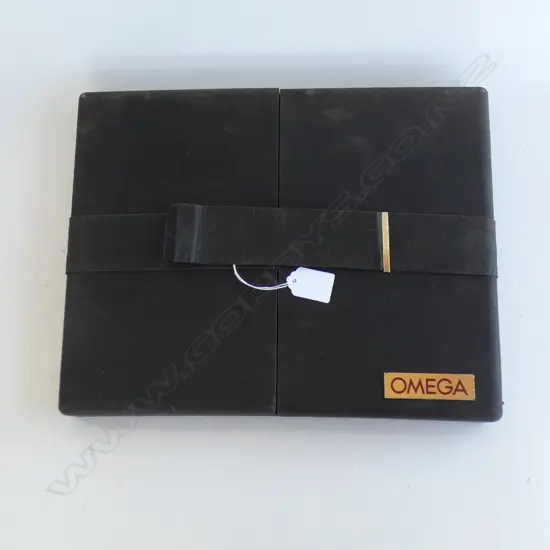 (A) OMEGA WATCH STRAP FOLDER WITH SOME STRAPS