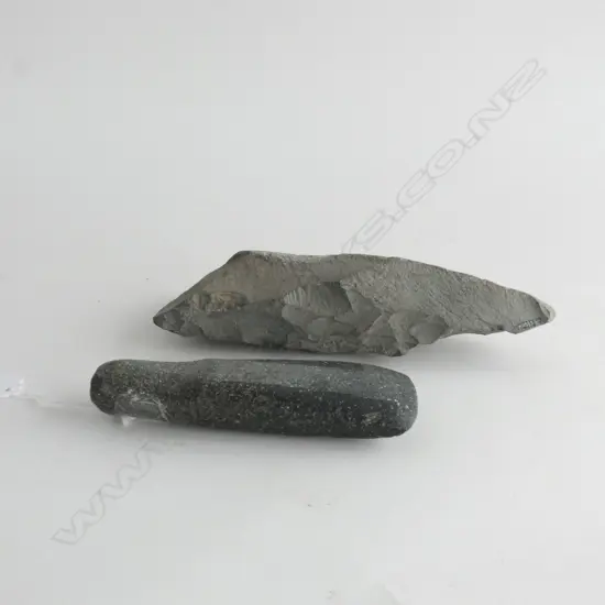 Y21582 + Y21583; 2 LARGE TOKI (STONE ADZES)