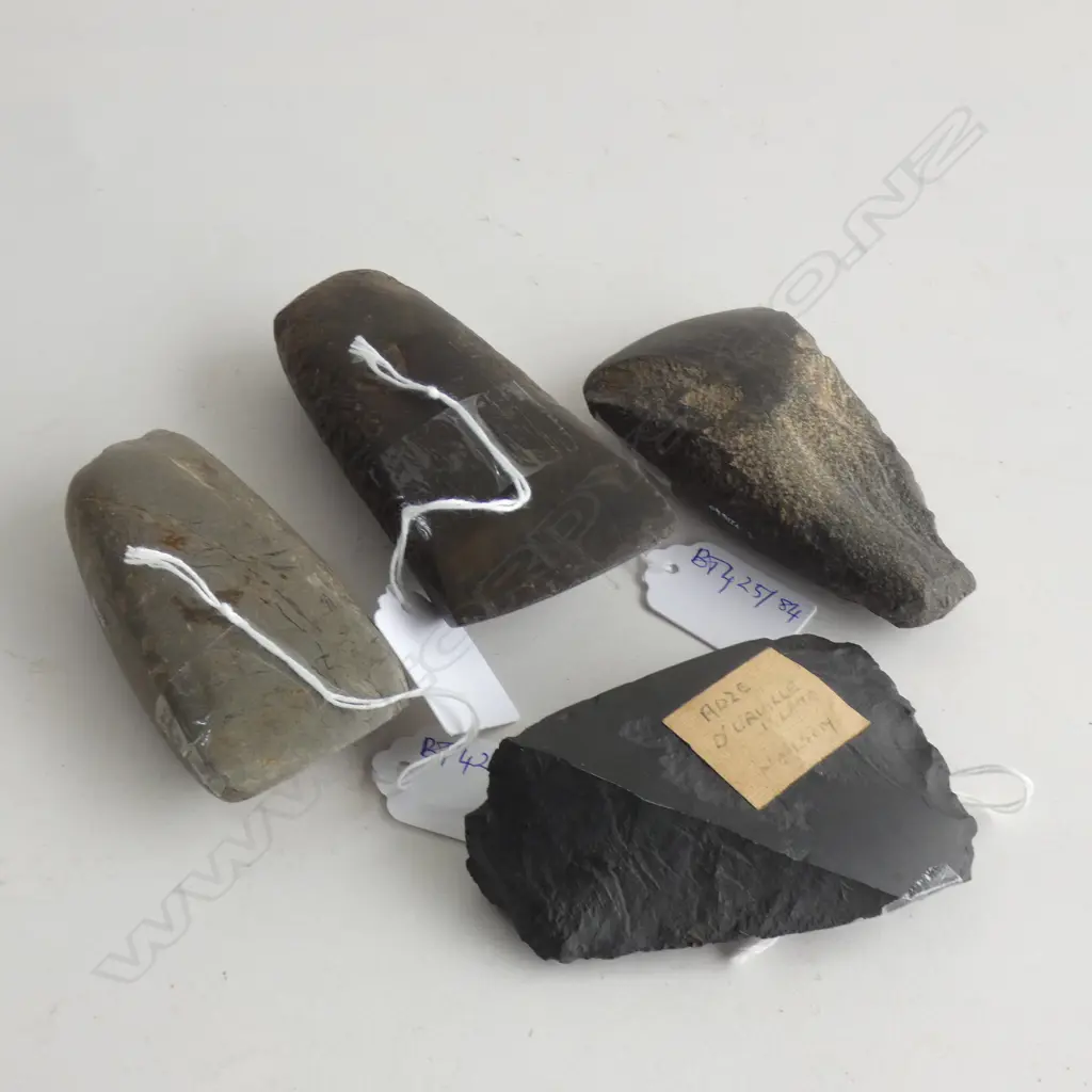 Y21426, Y21432, Y21435, Y21440; 4 TOKI (STONE ADZES) Image 1++