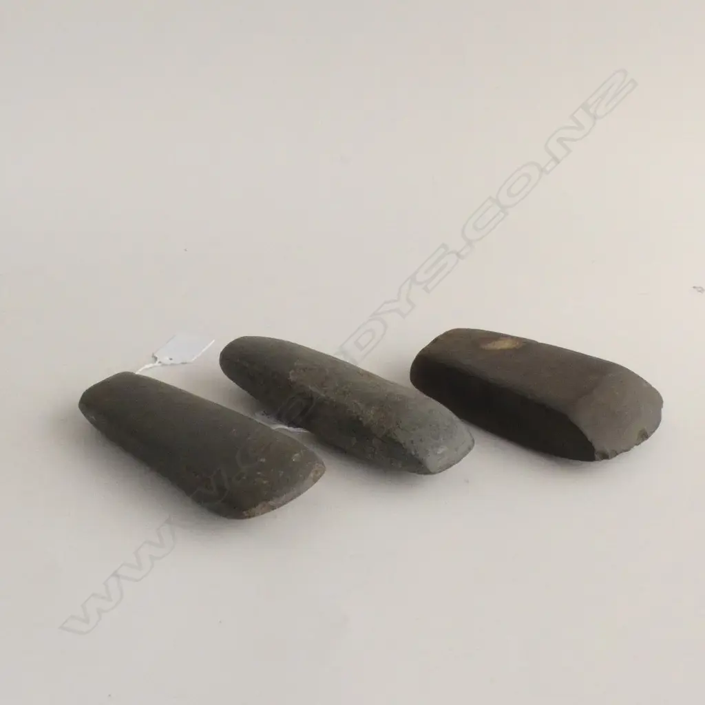 Y21401, Y21407 + Y21439; 3 TOKI (STONE ADZES) Image 1++