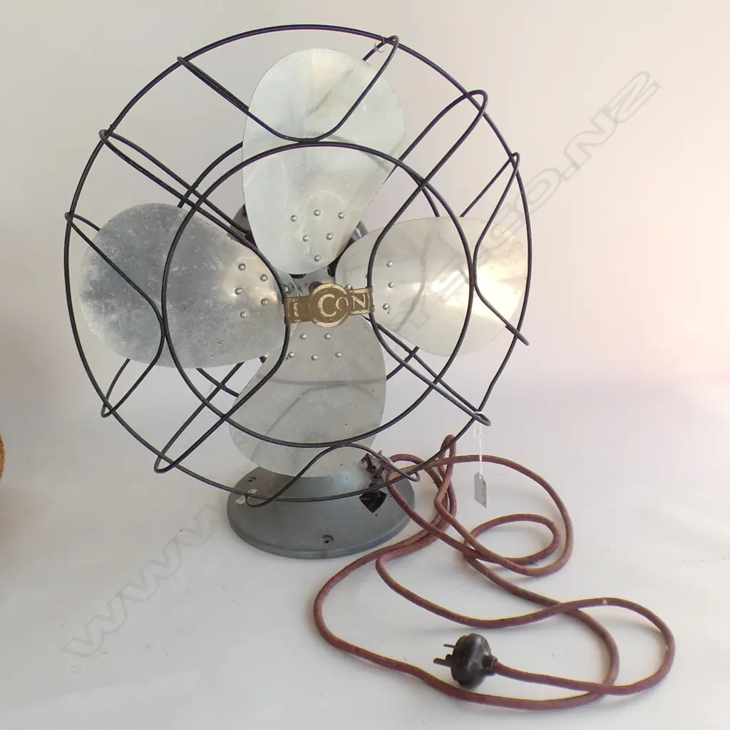 HEAVY VINTAGE FAN 'ELCON' AUSTRALIA H.470mm Image 1++