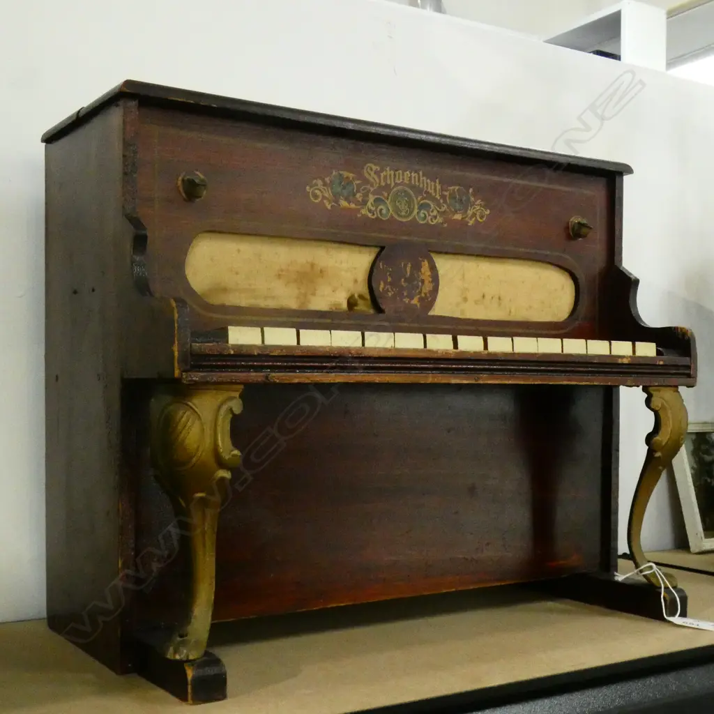 SMALL FAUX PIANO (15 KEYS) WITH ASSOICIATED ??? 350X420X230MM  Image 1++