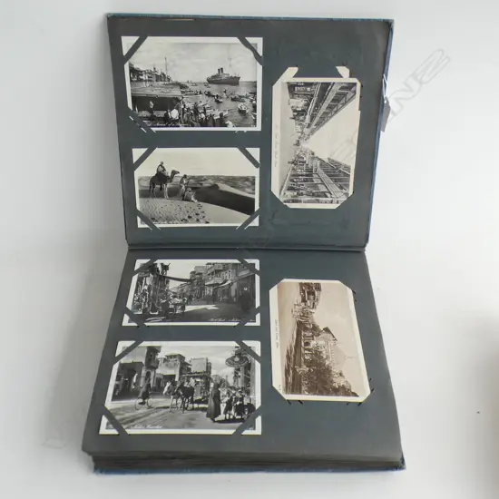 OLD POSTCARD ALBUM (270 POSTCARDS) MAINLY PHOTOGRAPHIC 