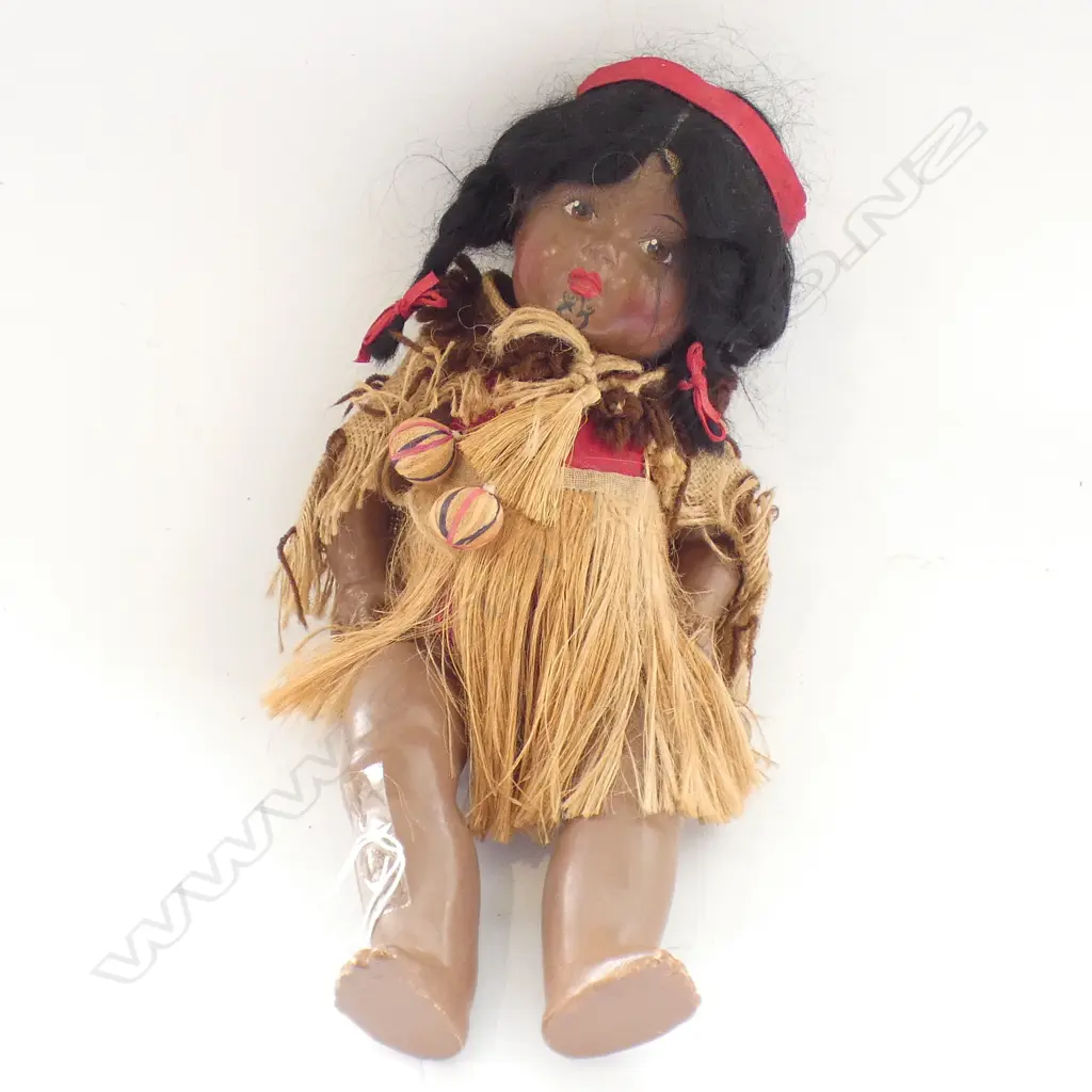 1930 HARD PLASTIC MAORI FIGURE 370MM Image 1++